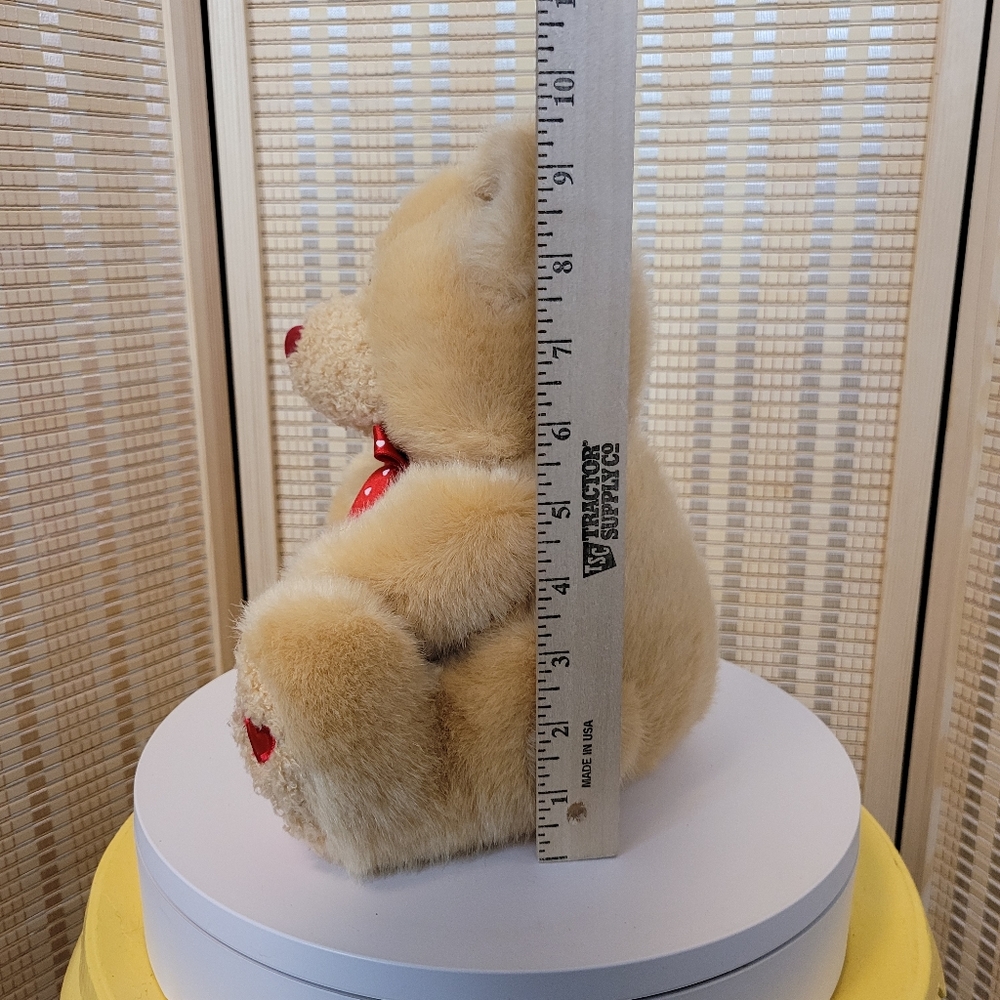 Vintage Valentine's Plush bear - Picture 7 of 11
